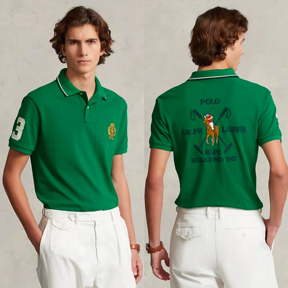 $148 Polo Ralph Lauren Men Crest Mesh Polo Shirt